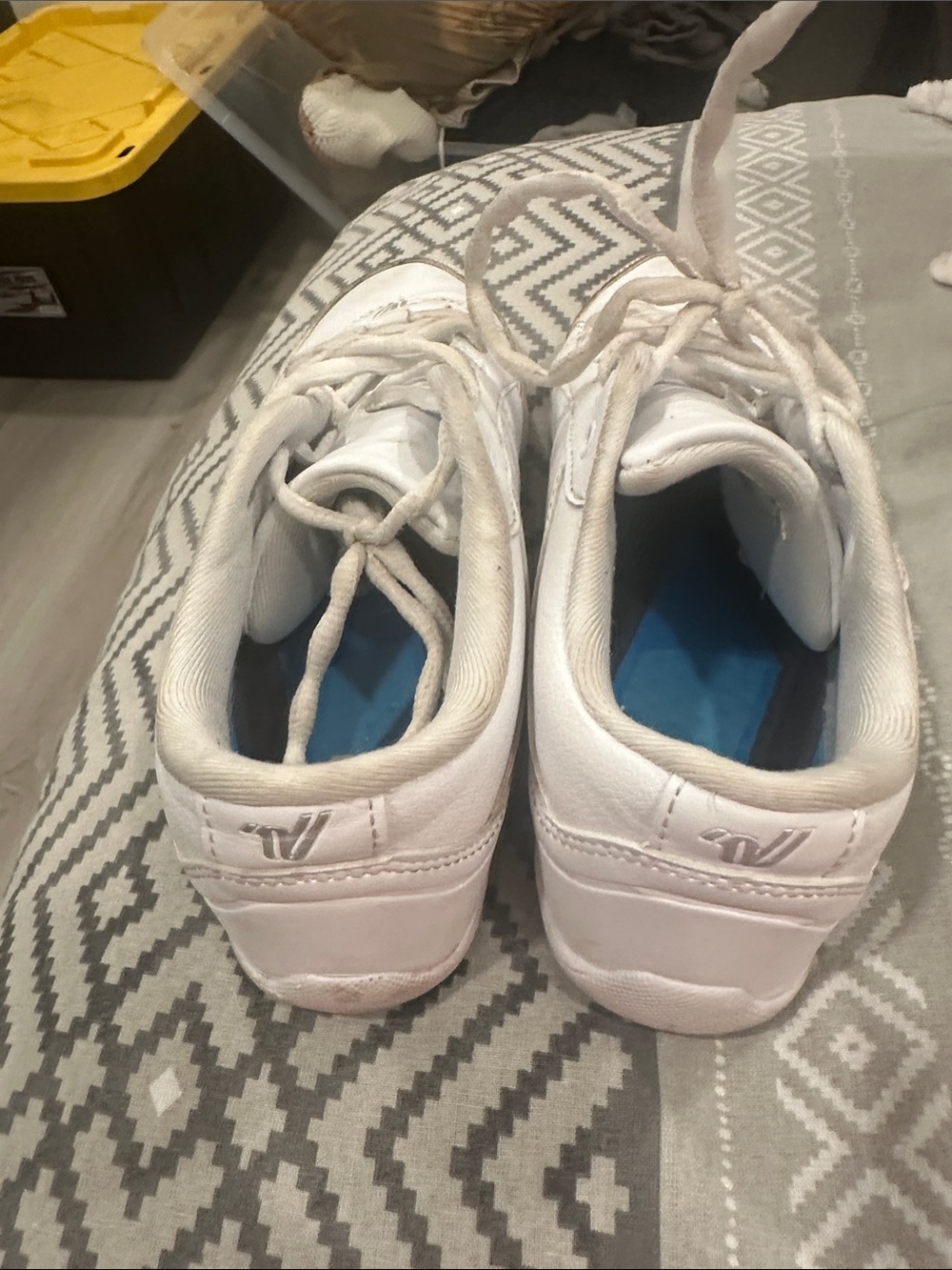 Varsity White Athletic Sneakers